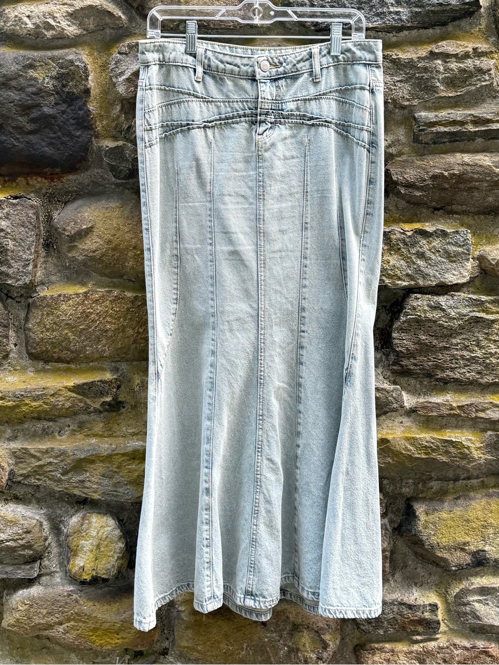 Urban Outfitters Maxi Denim Fishtail Skirt M - Picture 2 of 5
